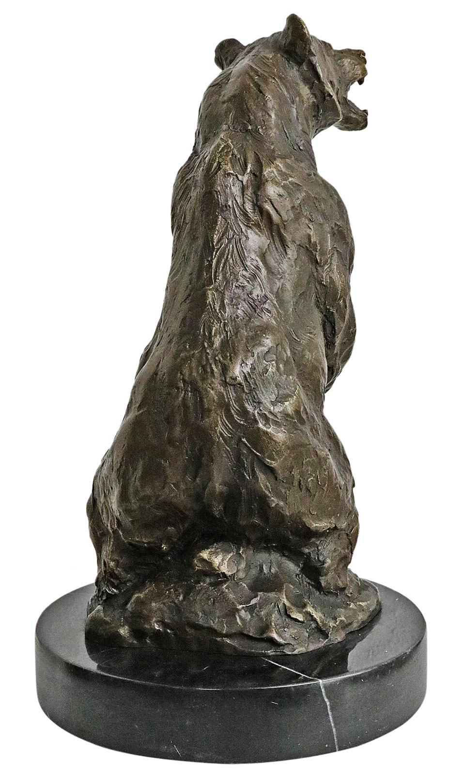 Bronzeskulptur Baunbär Grizzly Bär Bronze Figur Skulptur Antik-Stil 35cm