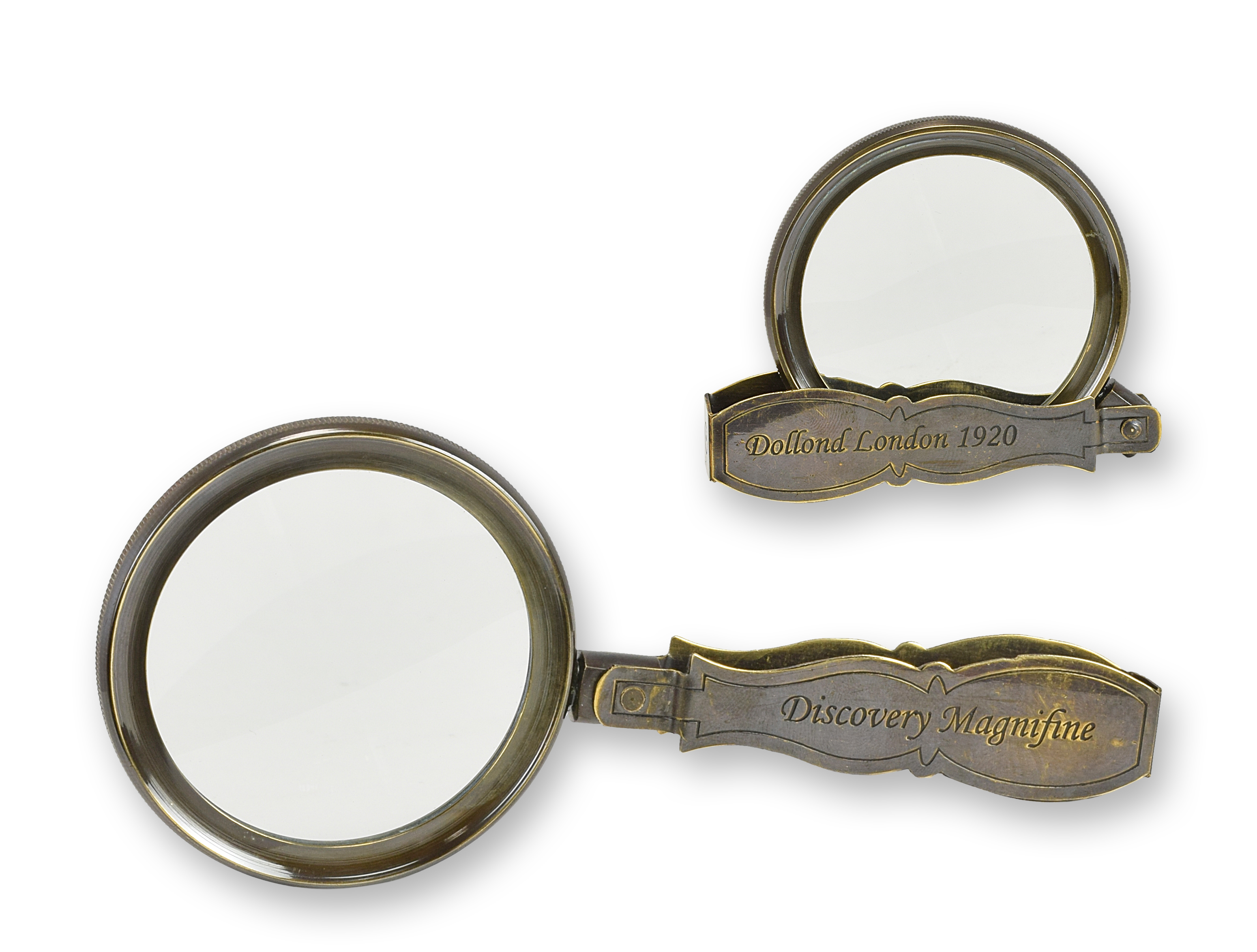 Een opvouwbaar vergrootglas replica retro ontwerp decoratie