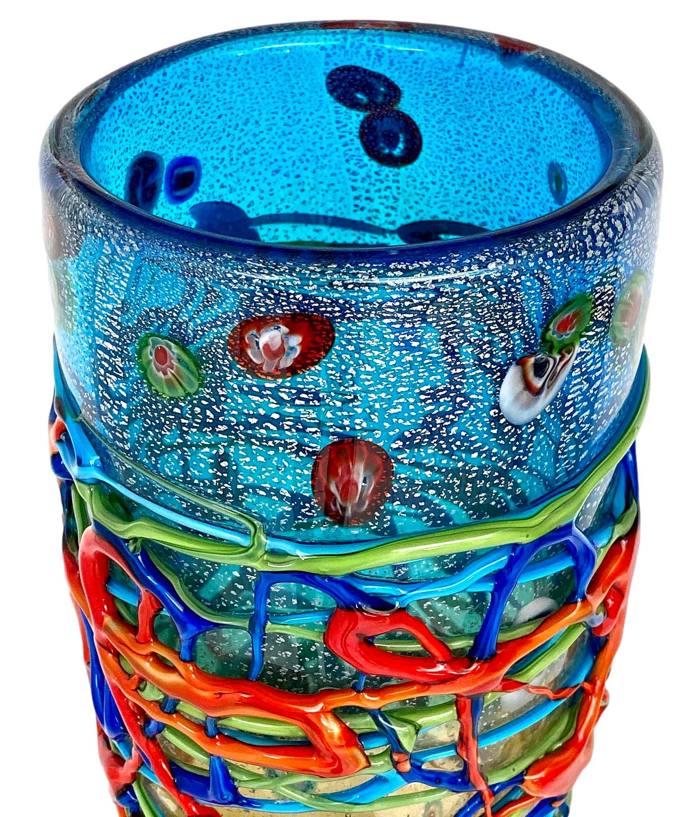 Glasvase Vase Glas im Murano Antik Stil 33cm
