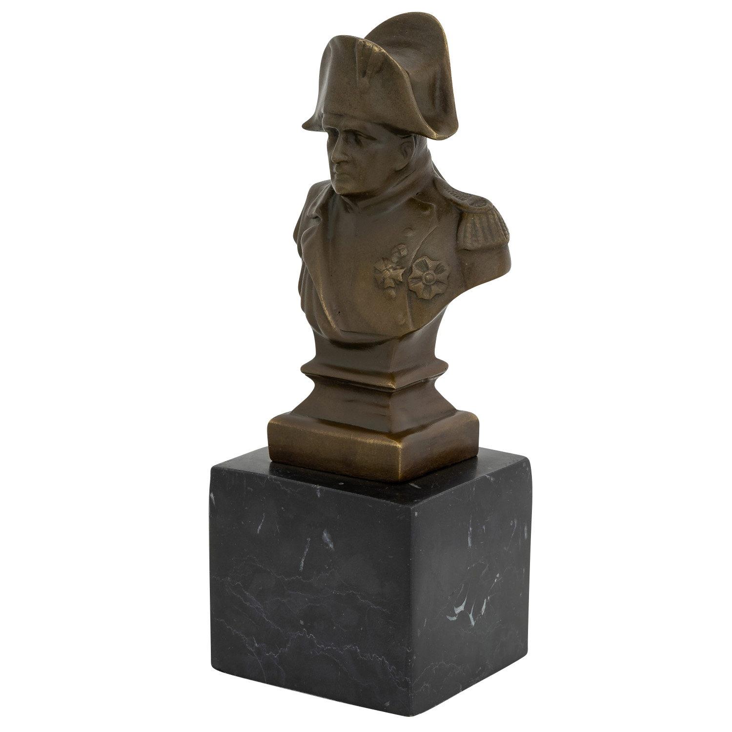 Bronzeskulptur Büste Kaiser Napoleon Antik-Stil Bronze Figur Statue 20cm
