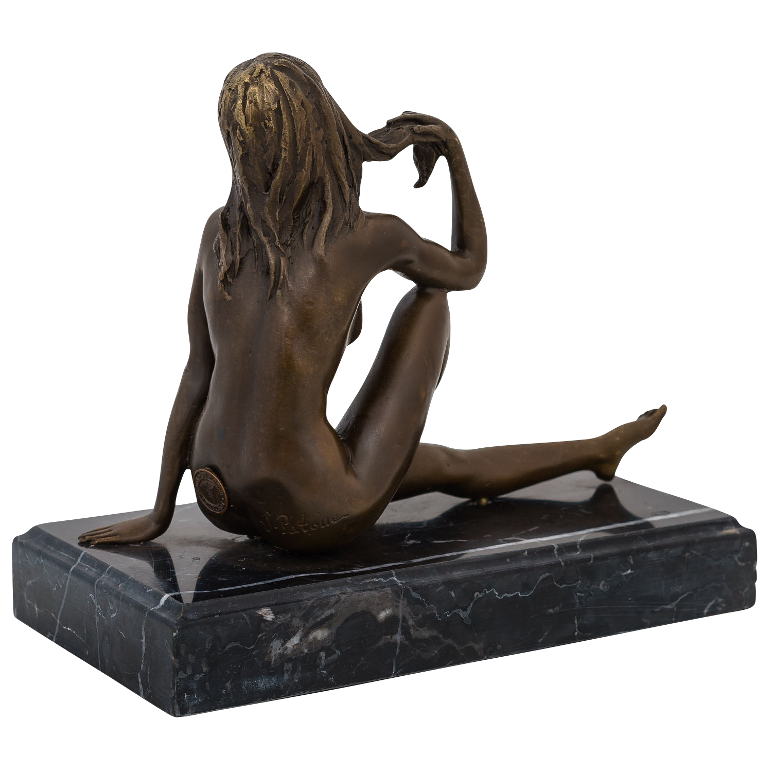 Bronzeskulptur Bronze Frau Erotik Akt Bronzefigur Figur Antik-Stil sculpture