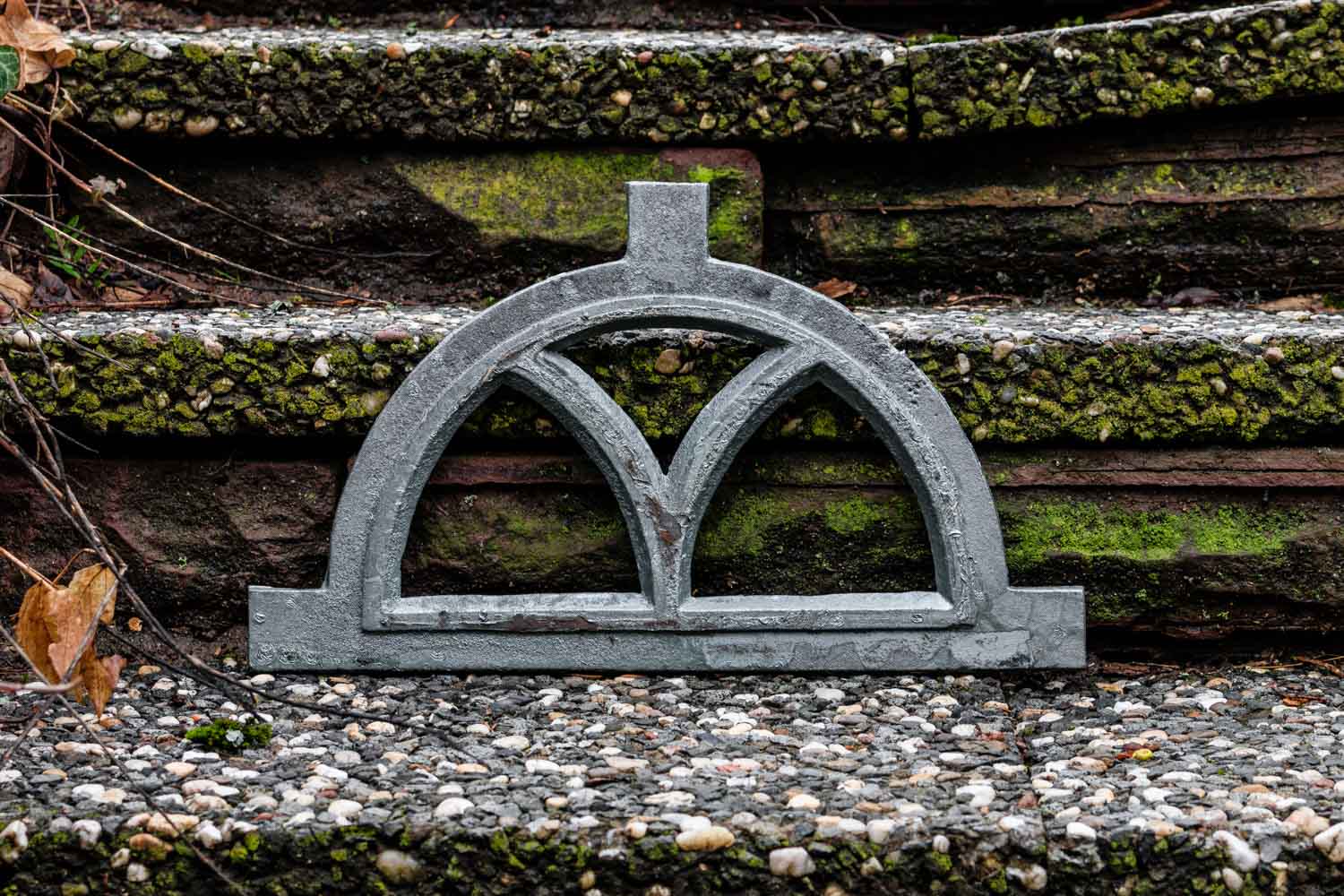 Fenster grau Stallfenster Eisenfenster Scheunenfenster Eisen 32cm Antik-Stil (c)