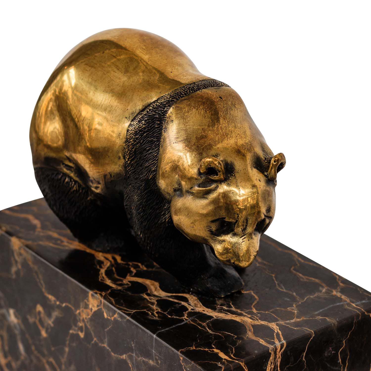 Bronzeskulptur Panda im Antik-Stil Bronze Figur 15cm