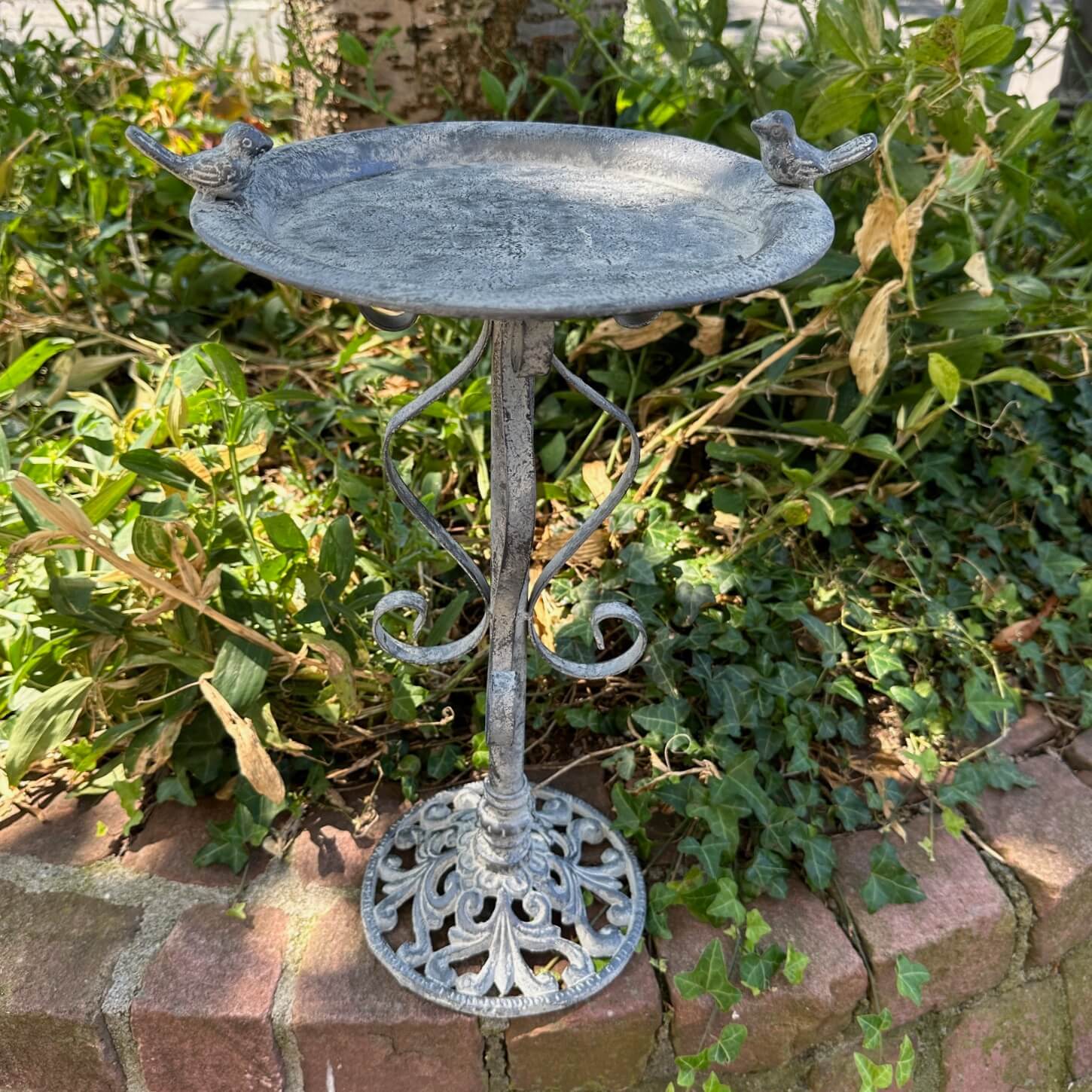 Vogelbad vogelbad tuin vogelbak vogelbad ijzer antiek 44cm
