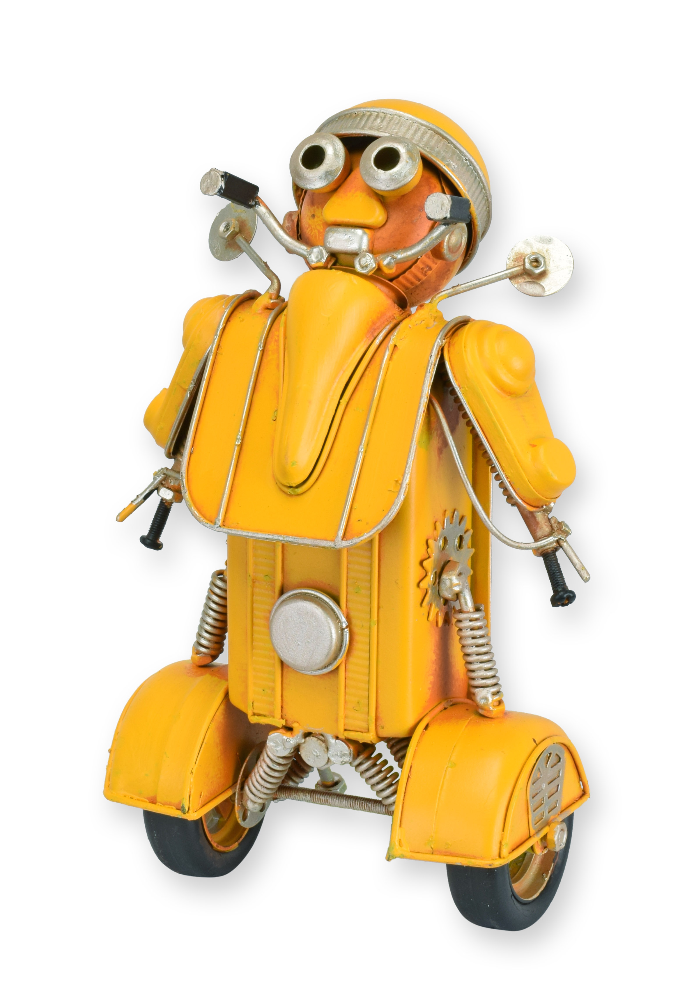 Een blikken model van een robot replica retro ontwerp decoratie