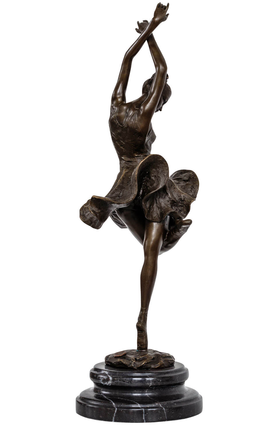 Bronzeskulptur im Antik-Stil Bronze Figur Statue Tänzerin 46cm Ballerina Ballet