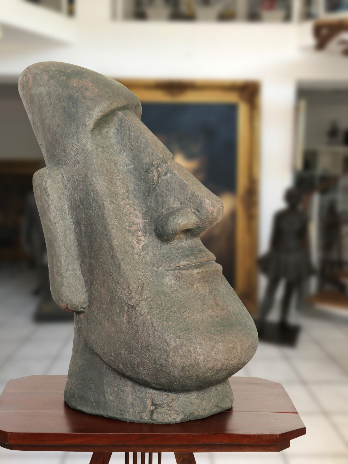 Moai Skulptur Figur Garten Antik-Stil 63cm Rapa Nui Polynesien Osterinsel Chile