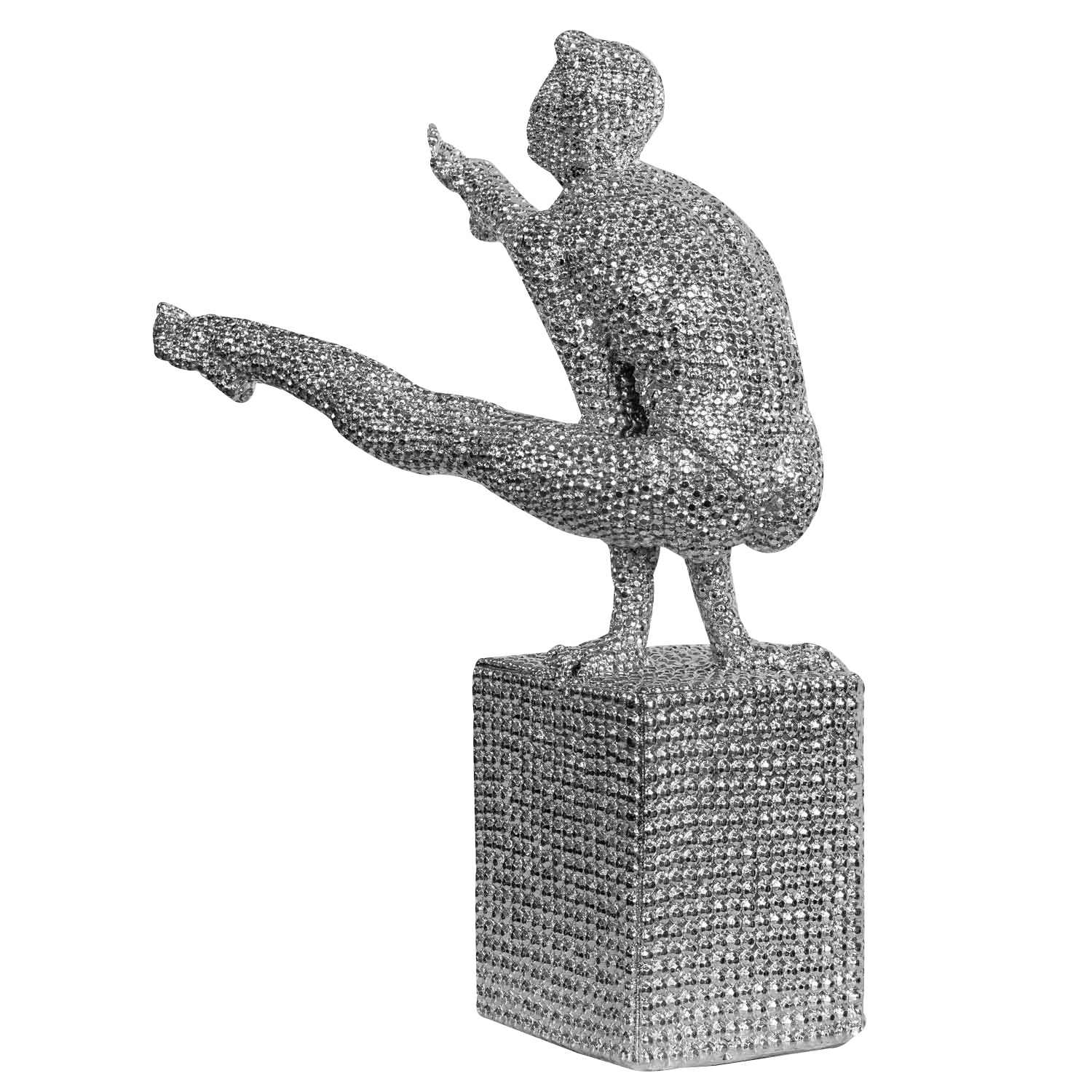 Figur Turner Akrobatik Sport Skulptur Turnen Statue Antik-Stil - 42cm