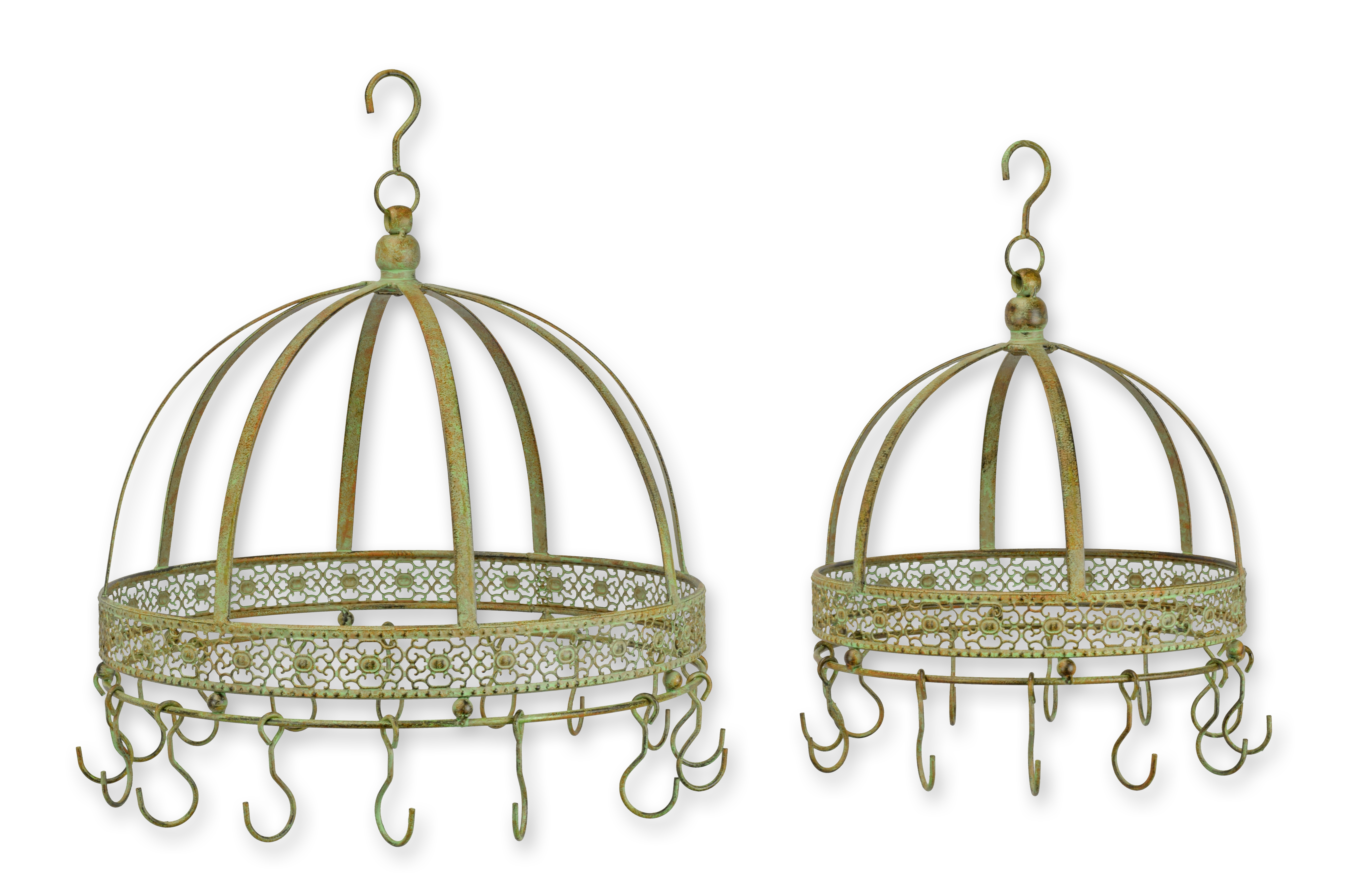 Een paar ijzeren kroonvormige haakrail replica retro ontwerp decoratie Zubehor, Ohrring, Schmuck