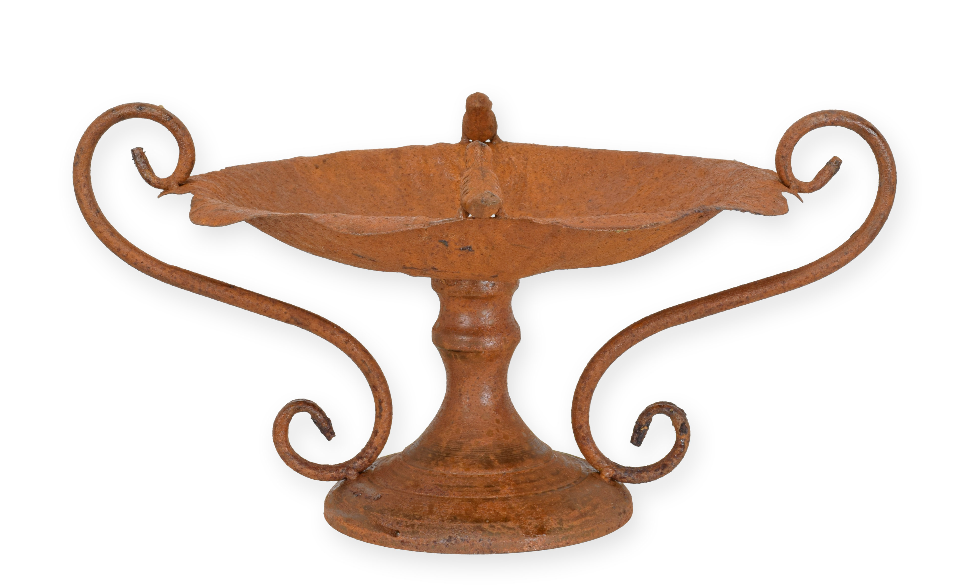 Een ijzeren vogelbad op standaard replica retro ontwerp decoratie