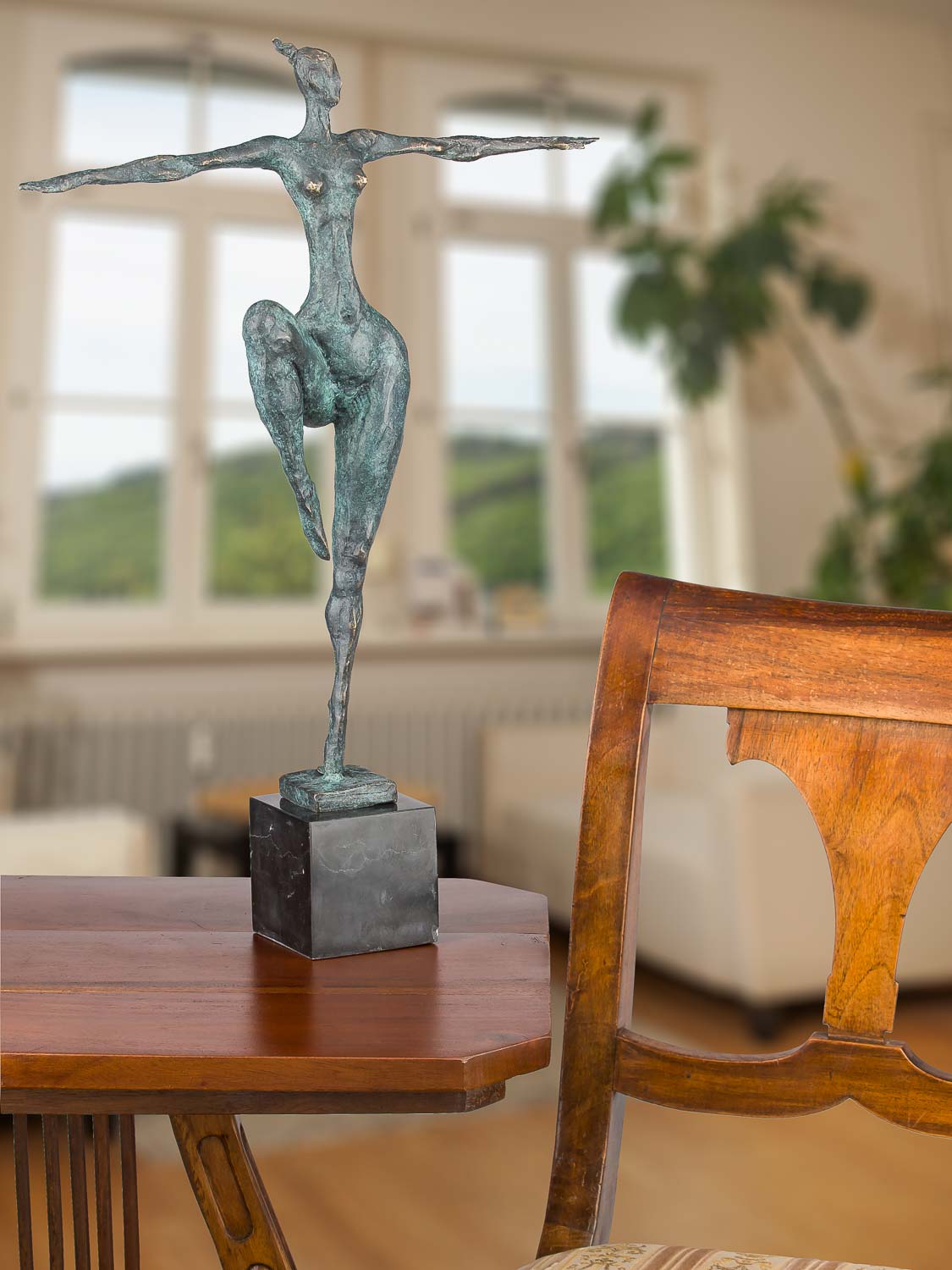 Bronzeskulptur Erotik erotische Kunst im Antik-Stil Bronze Figur Statue 52cm