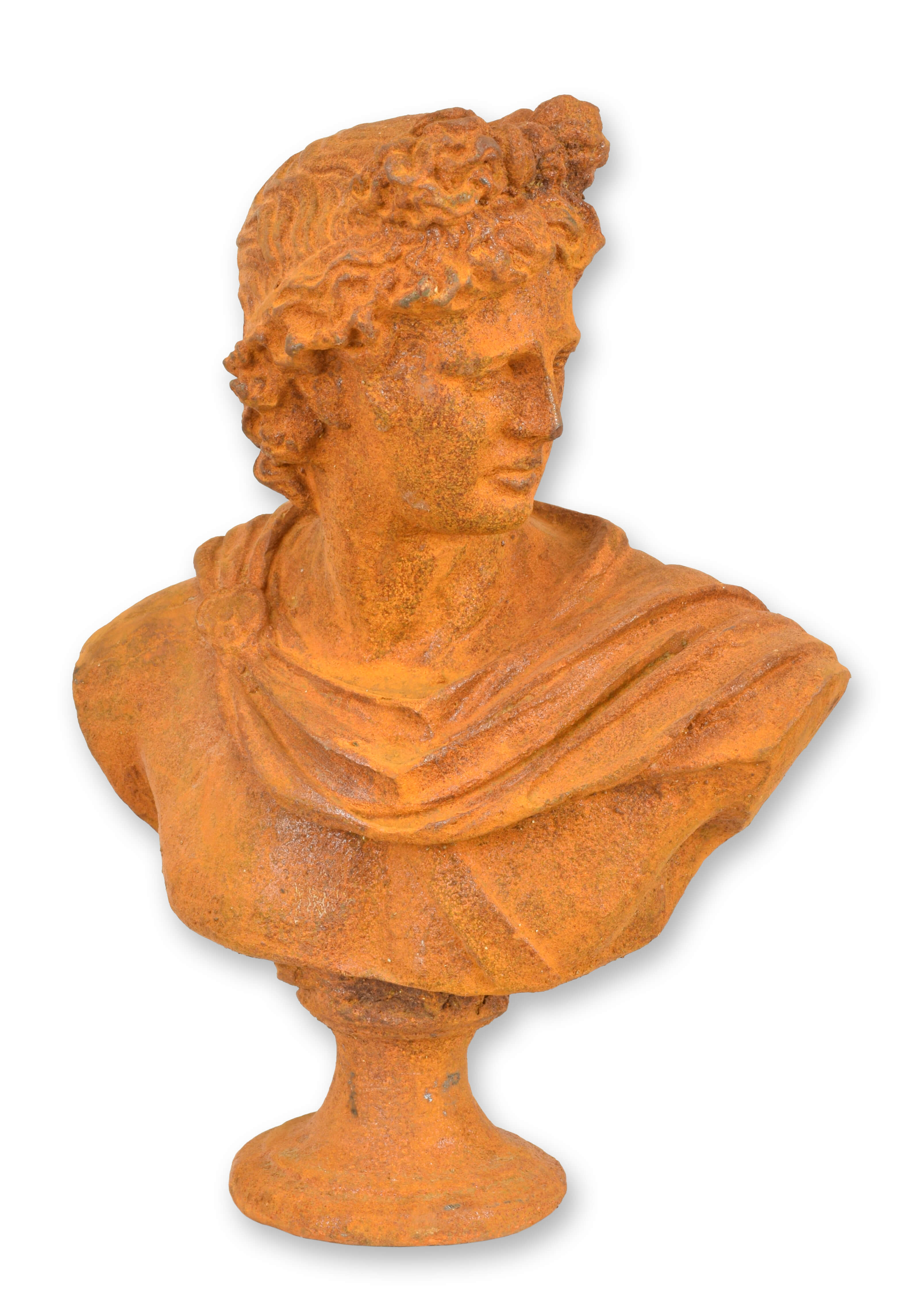 Roestige gietijzeren buste van Caesar replica retro ontwerp decoratie