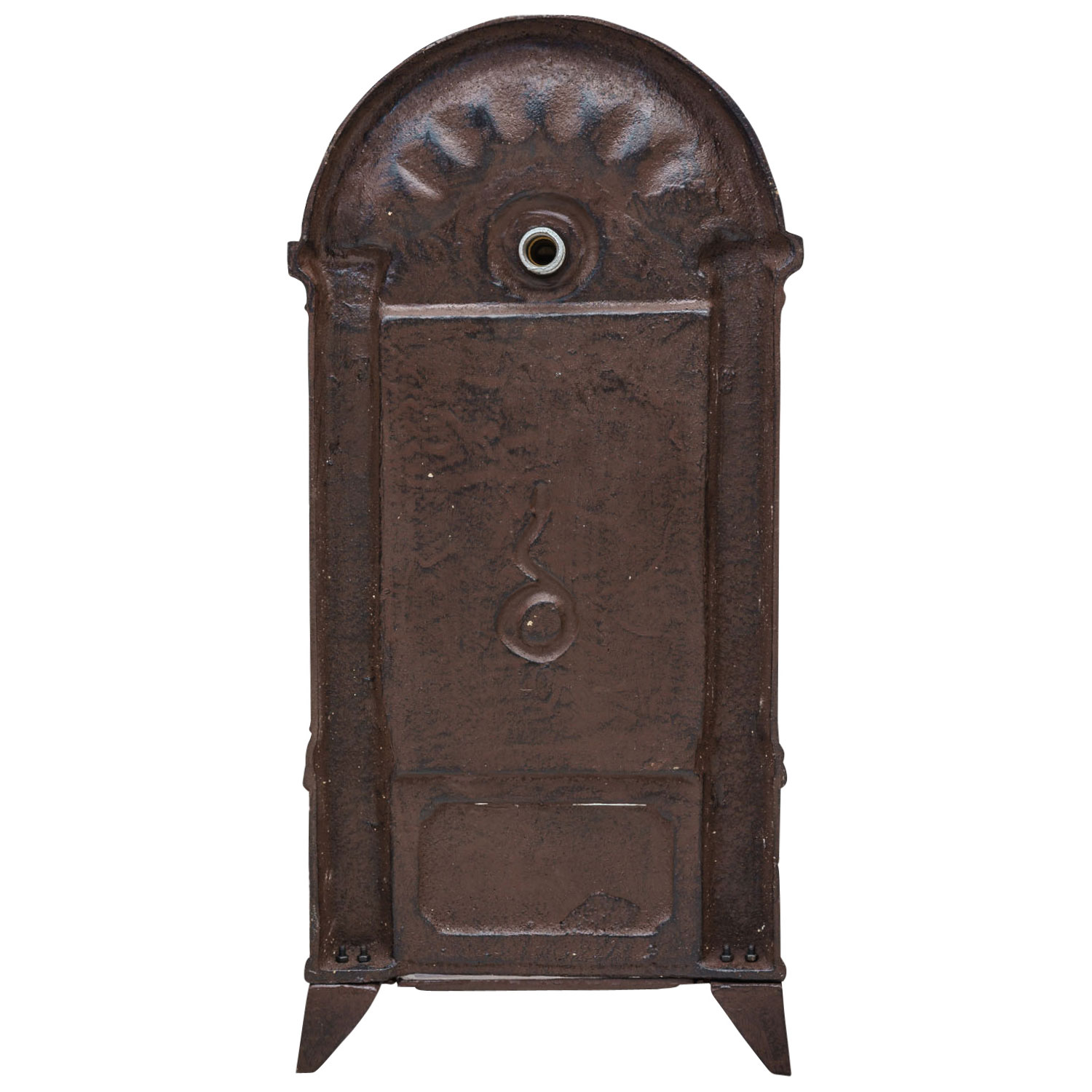 Standbrunnen Waschbecken Brunnen Eisen Wandbrunnen antik Style 83cm braun