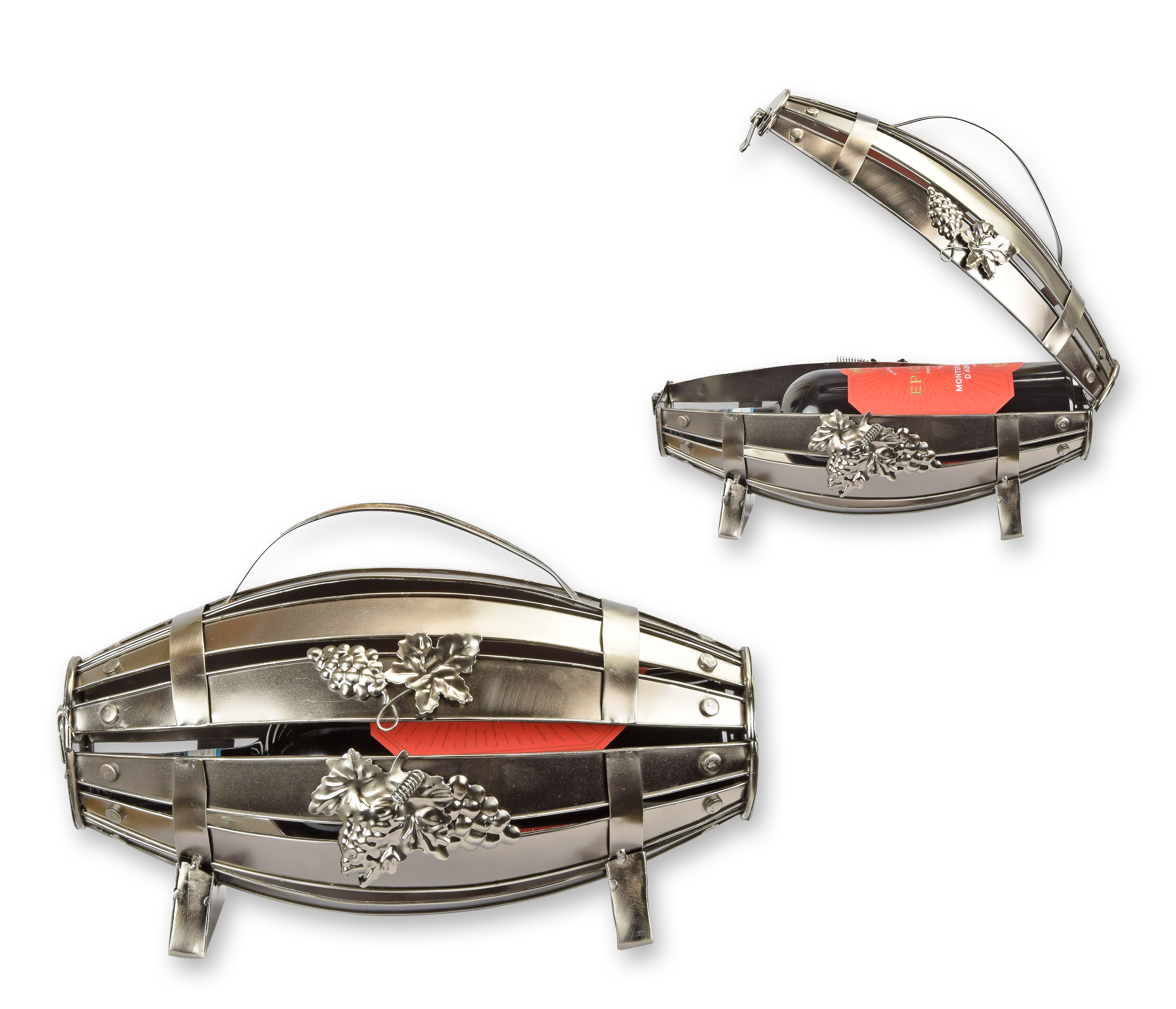 Een blikken flessenhouder "vat" replica retro ontwerp decoratie