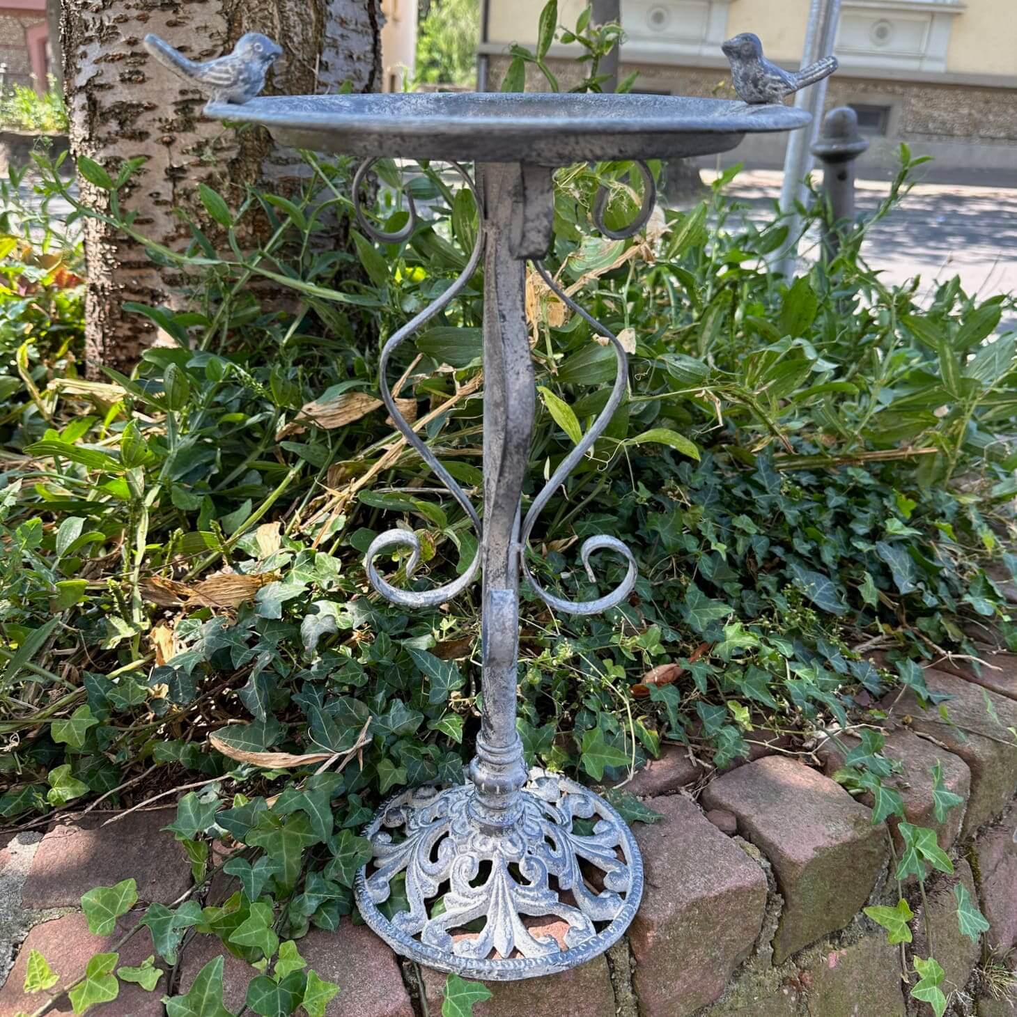 Vogelbad vogelbad tuin vogelbak vogelbad ijzer antiek 44cm