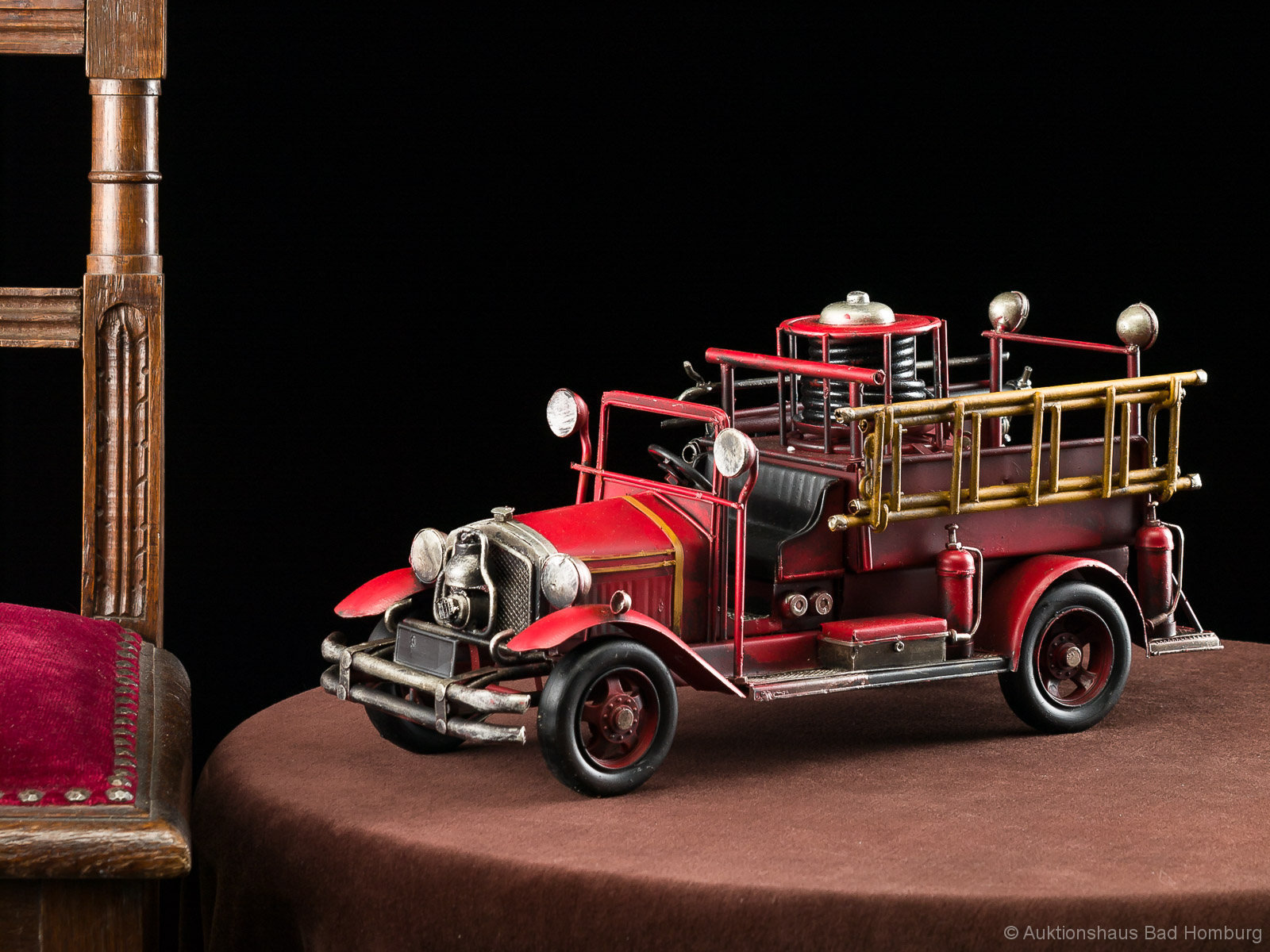 Feuerwehrauto Modellfahrzeug Feuerwehr im nostalgischem Stil 35cm Auto Blech