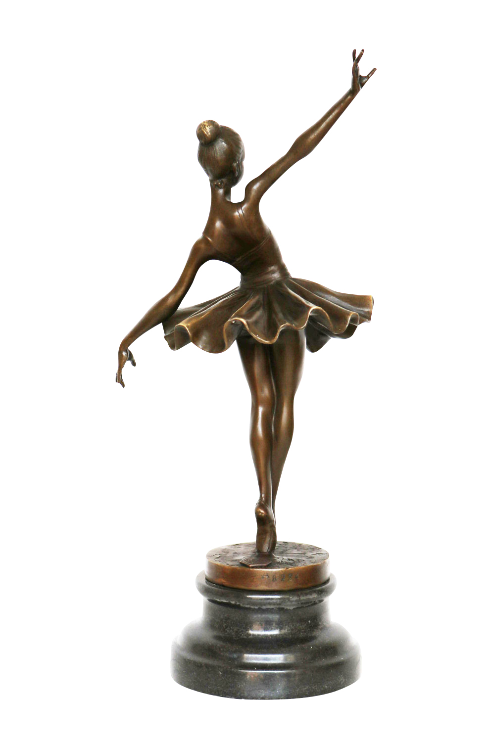 Bronzeskulptur Tänzerin Ballerina nach Degas Ballet Bronze Figur Replika b