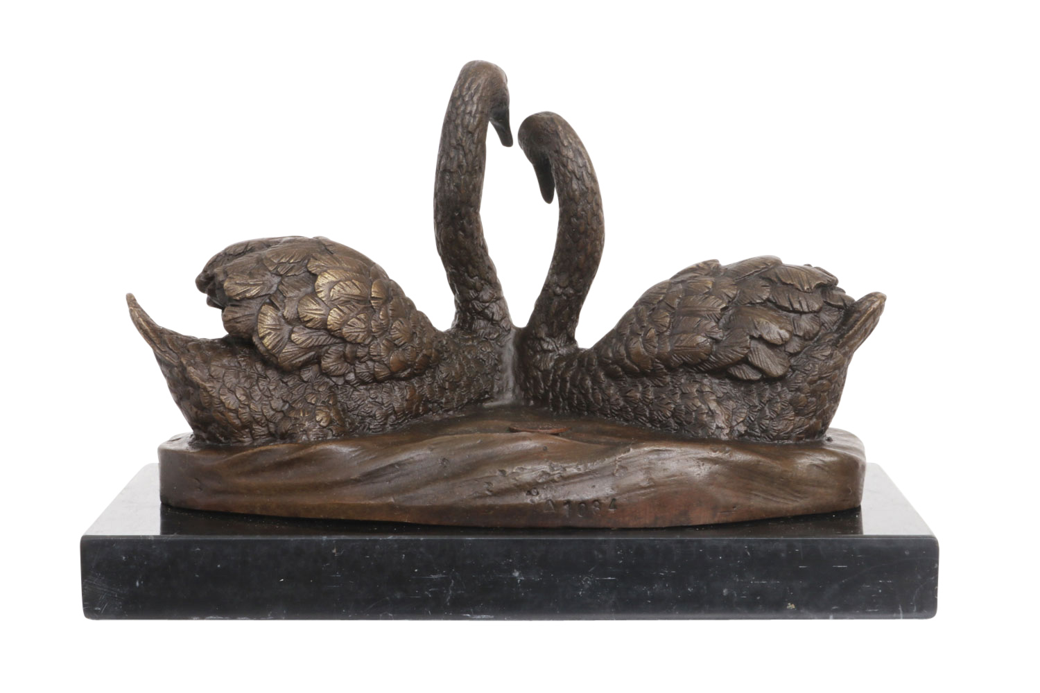 Skulptur Schwan Schwanenpaar Antik-Stil Bronzeskulptur Bronze Figur Statue 20cmSkulptur Schwan Schwanenpaar Antik-Stil Bronzeskulptur Bronze Figur Statue 20cm