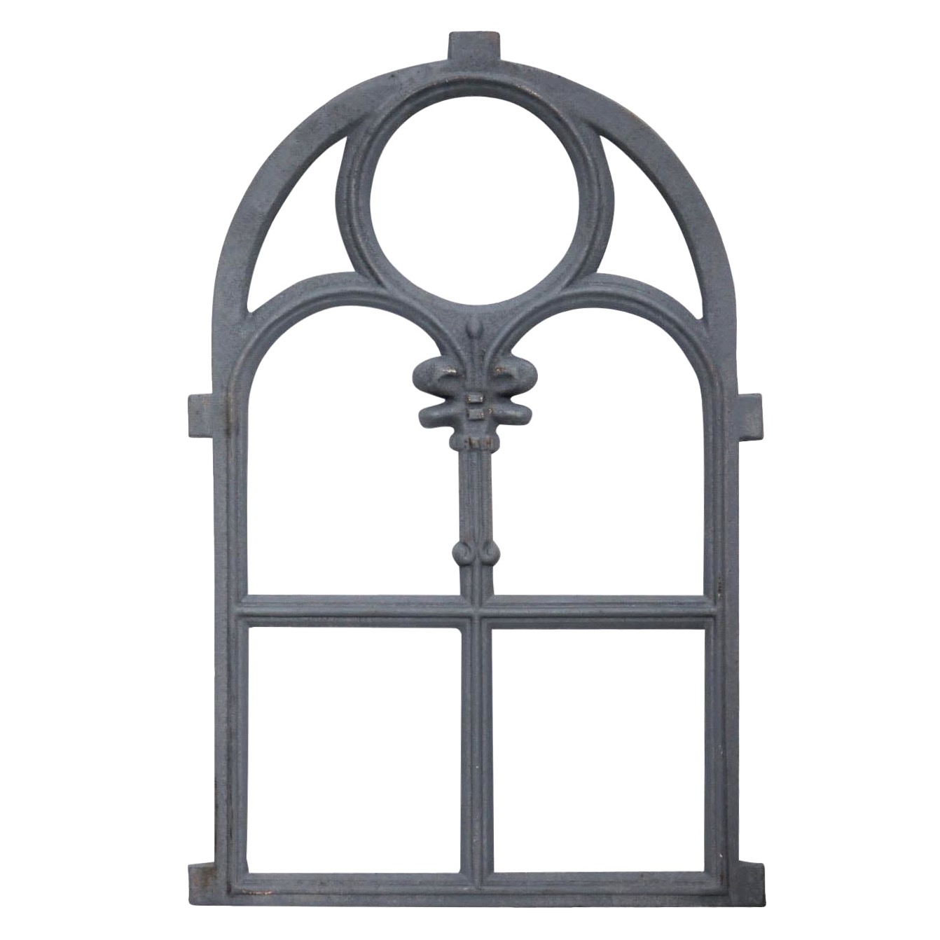 Stallfenster Fenster Scheunenfenster Eisen grau 46 x 74cm Antik-Stil