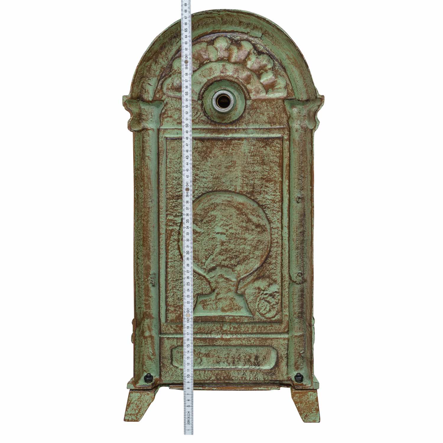 Standbrunnen Brunnen Waschbecken Eisen Wandbrunnen Antik-Stil 69cm grün