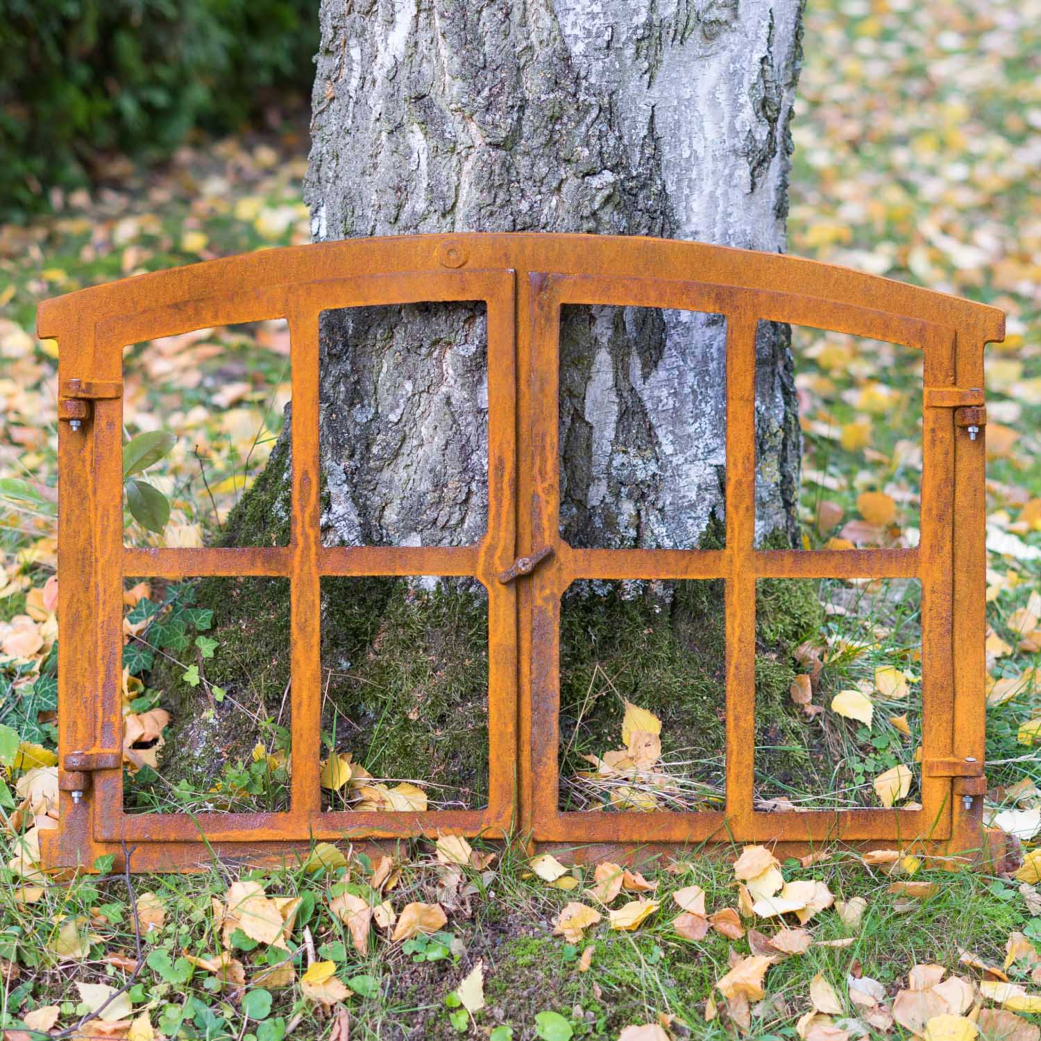 Stallfenster Fenster zum Öffnen Scheunenfenster Eisen Rost 74cm Antik-Stil