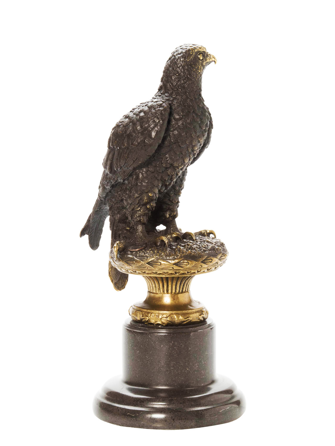 Bronze Adler Skulptur Figur Eagle Bronzeskulptur nach Archibald Thorburn 1860-