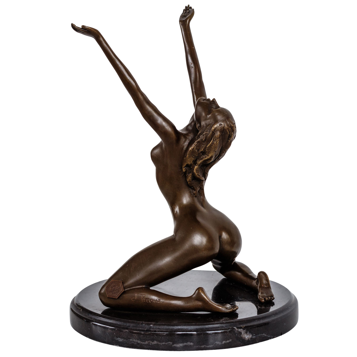 Bronzeskulptur Erotik Frau erotische Kunst Antik-Stil Bronze Figur Statue 25cm