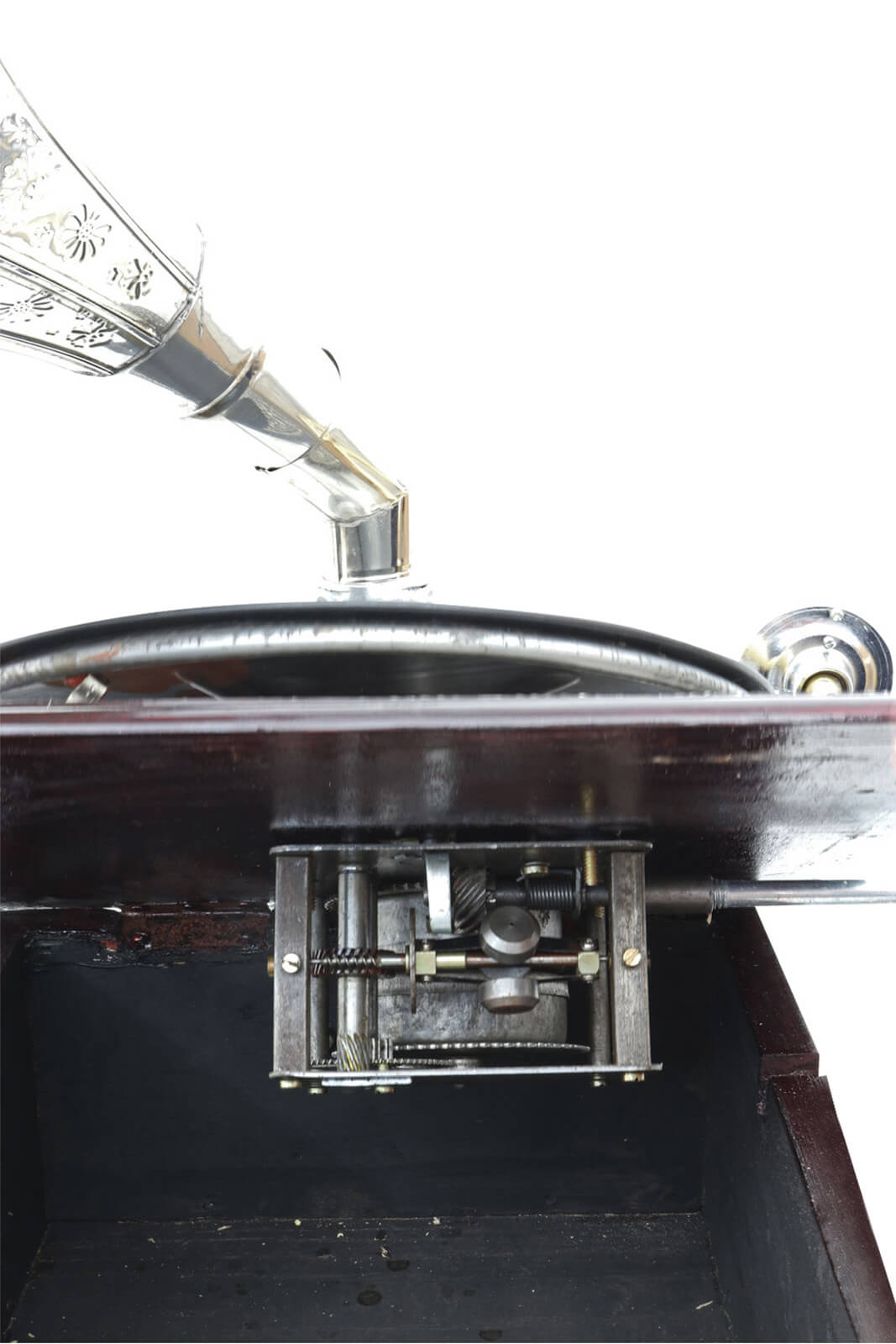 Grammophon Gramophone Dekoration Trichter Grammofon Messing Antik-Stil X04