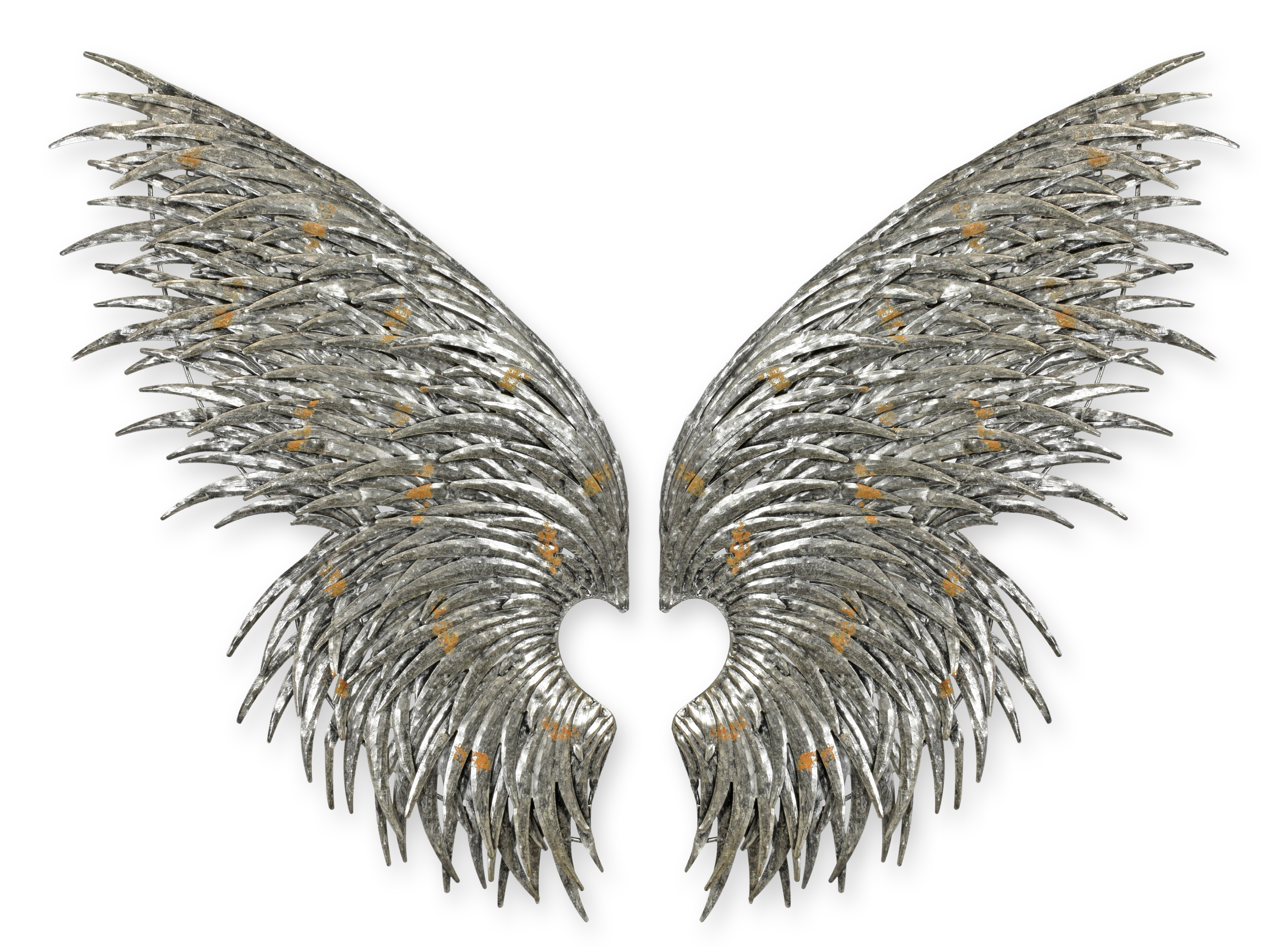 Een paar aan de muur bevestigde engelenvleugels replica retro ontwerp decoratie