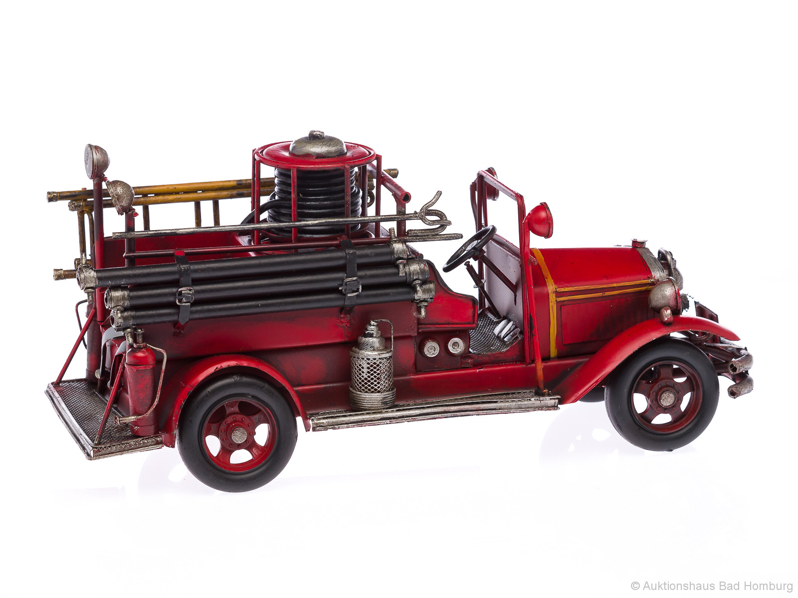 Feuerwehrauto Modellfahrzeug Feuerwehr im nostalgischem Stil 35cm Auto Blech