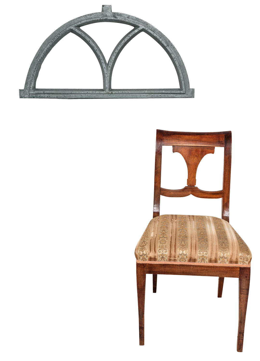 Fenster grau Stallfenster Eisenfenster Scheunenfenster Eisen 81cm Antik-Stil (g)