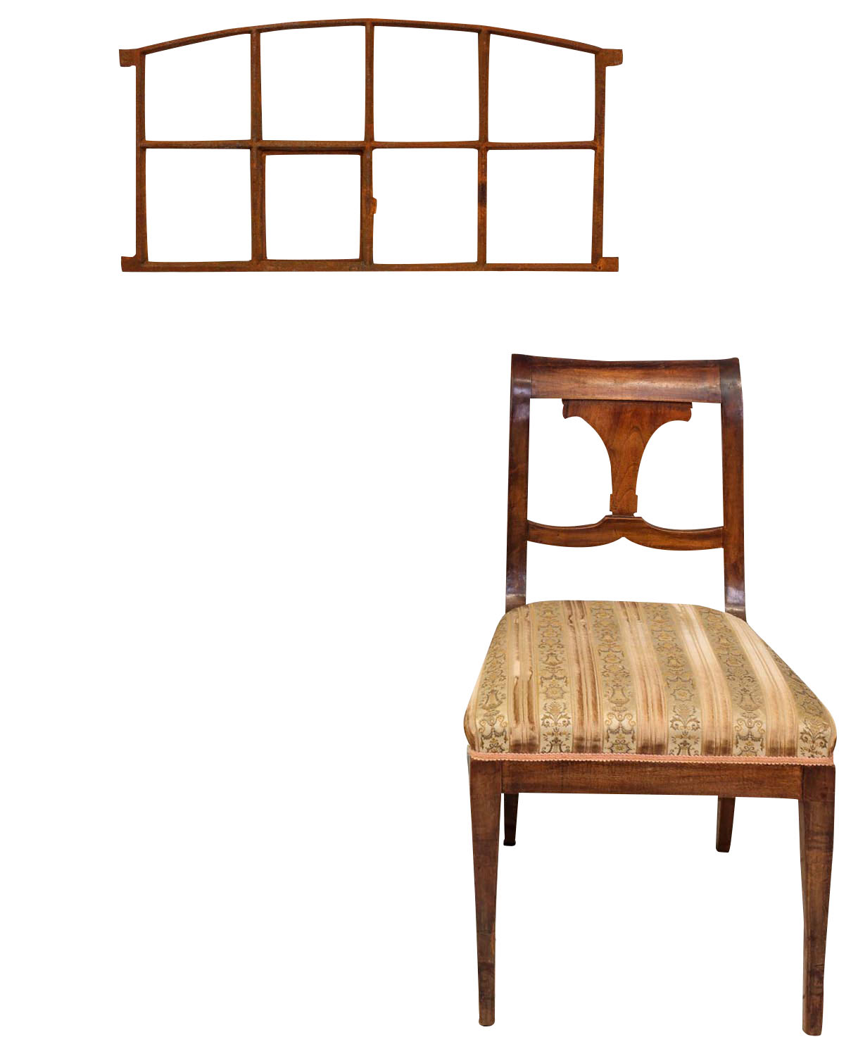 Fenster zum Öffnen Rost Stallfenster Eisenfenster Eisen 74cm Antik-Stil (e)