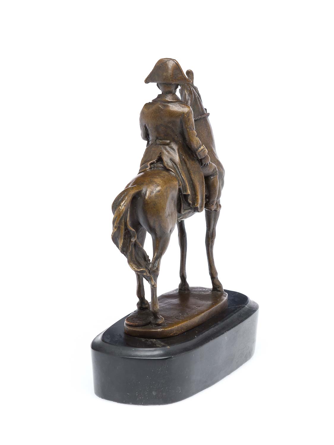 Bronze Napoleon mit Pferd Bronzeskulptur Bronzefigur Skulptur antik Stil