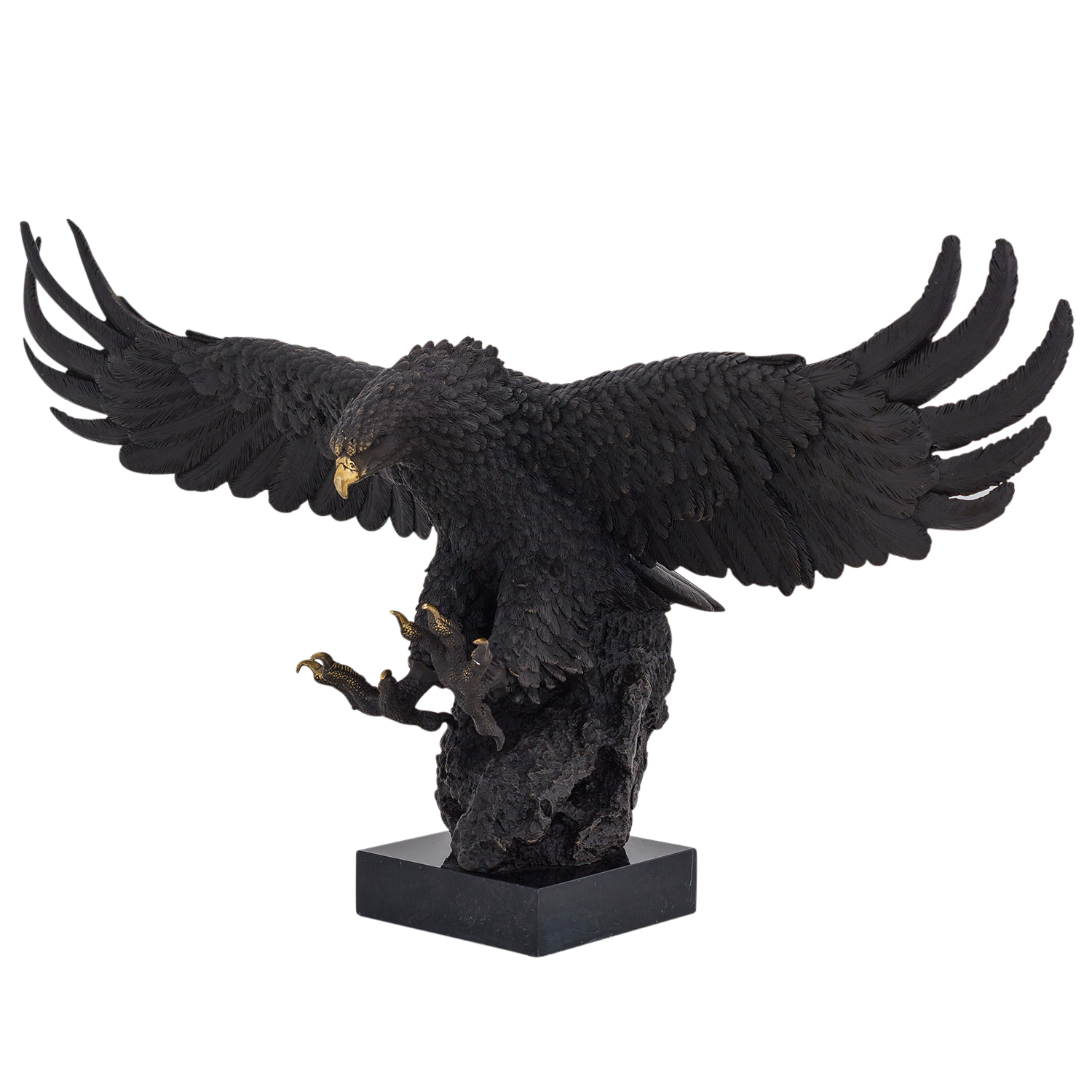 Bronzeskulptur Adler Bronze Figur Statue Skulptur Dekoration Antik-Stil 73cm