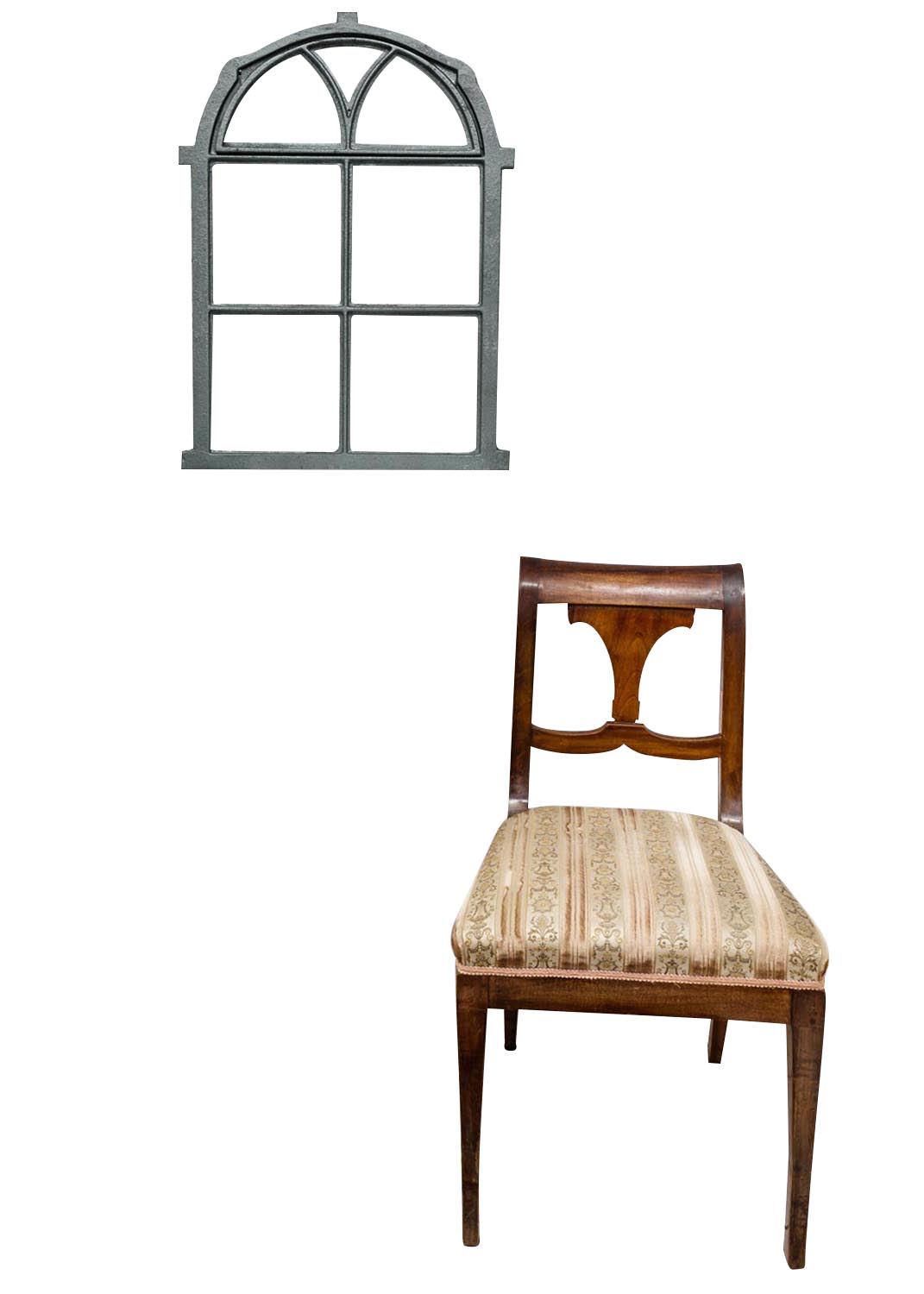 Fenster zum Öffnen grau Klappfenster Stallfenster Eisenfenster Eisen Antik-Stil