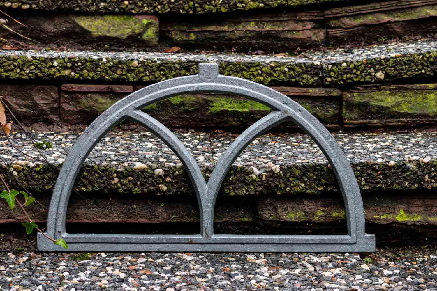 Fenster grau Stallfenster Eisenfenster Scheunenfenster Eisen 55cm Antik-Stil (f)