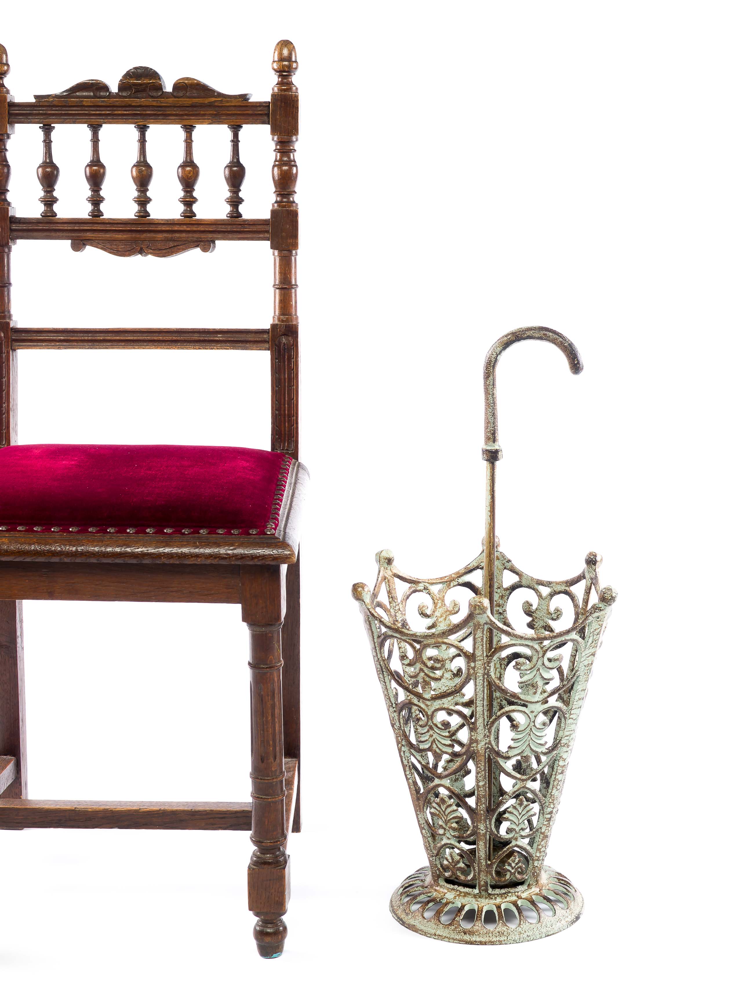 Nostalgie Schirmständer Eisen umbrella Regenschirm Schirmhalter 65cm antik Stil