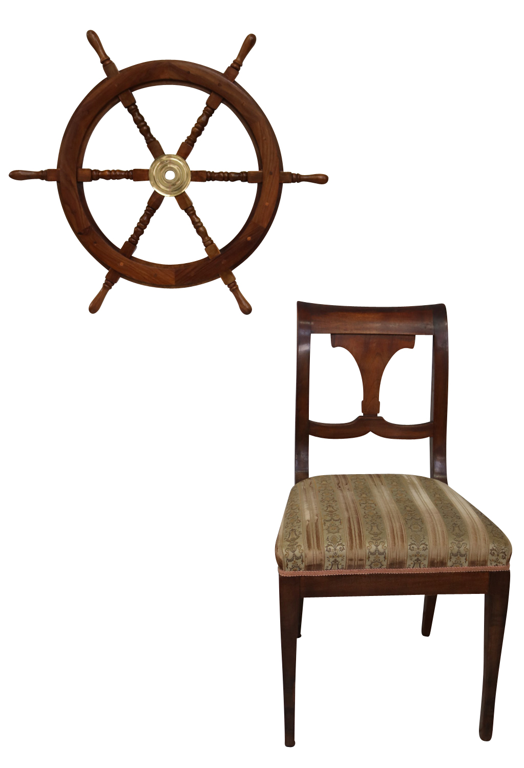IMG_8563 Schiffssteuerrad Schiffsrad Steuerrad Schiff Schiffe Boot 76cm Holz Antik-Stil
