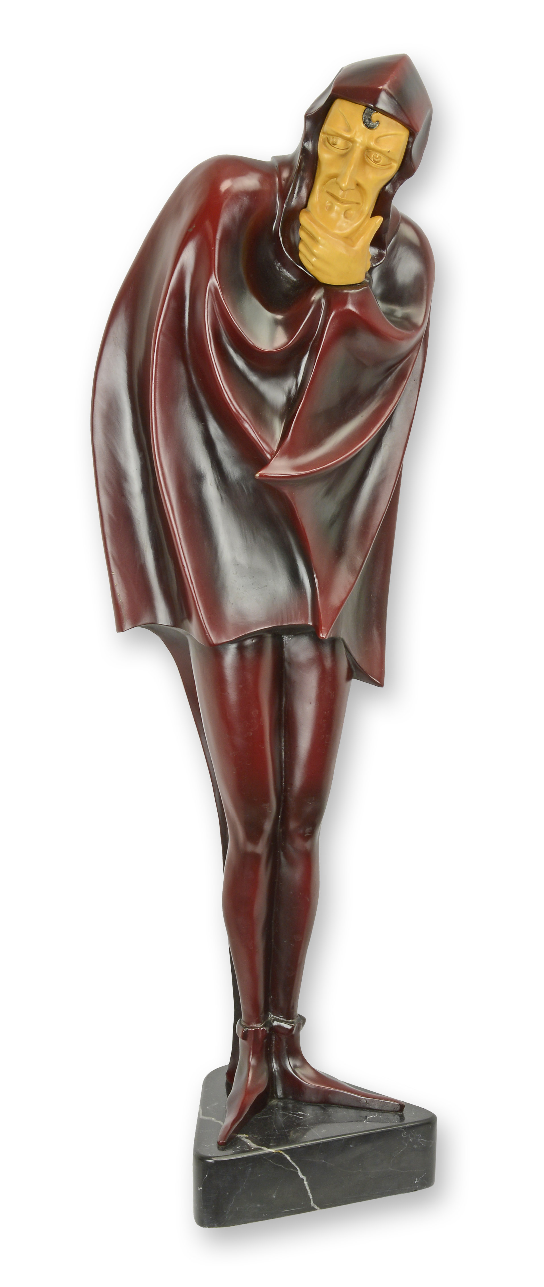 Bronzen sculptuur Mephistopheles naar Roland Paris replica retro ontwerp decoratie